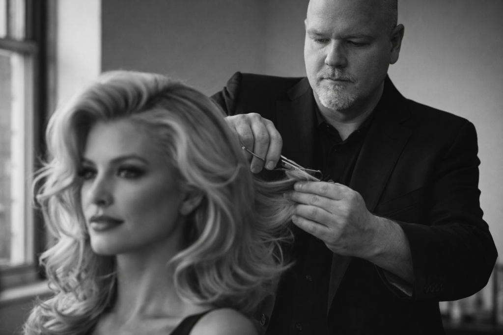 anthony cutting hair